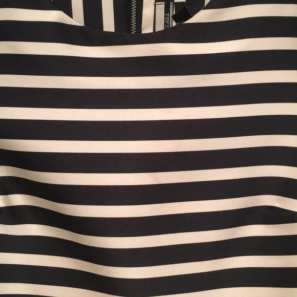 TopShop A-Line Striped Satin Dress Size 2 - Picture 8 of 8
